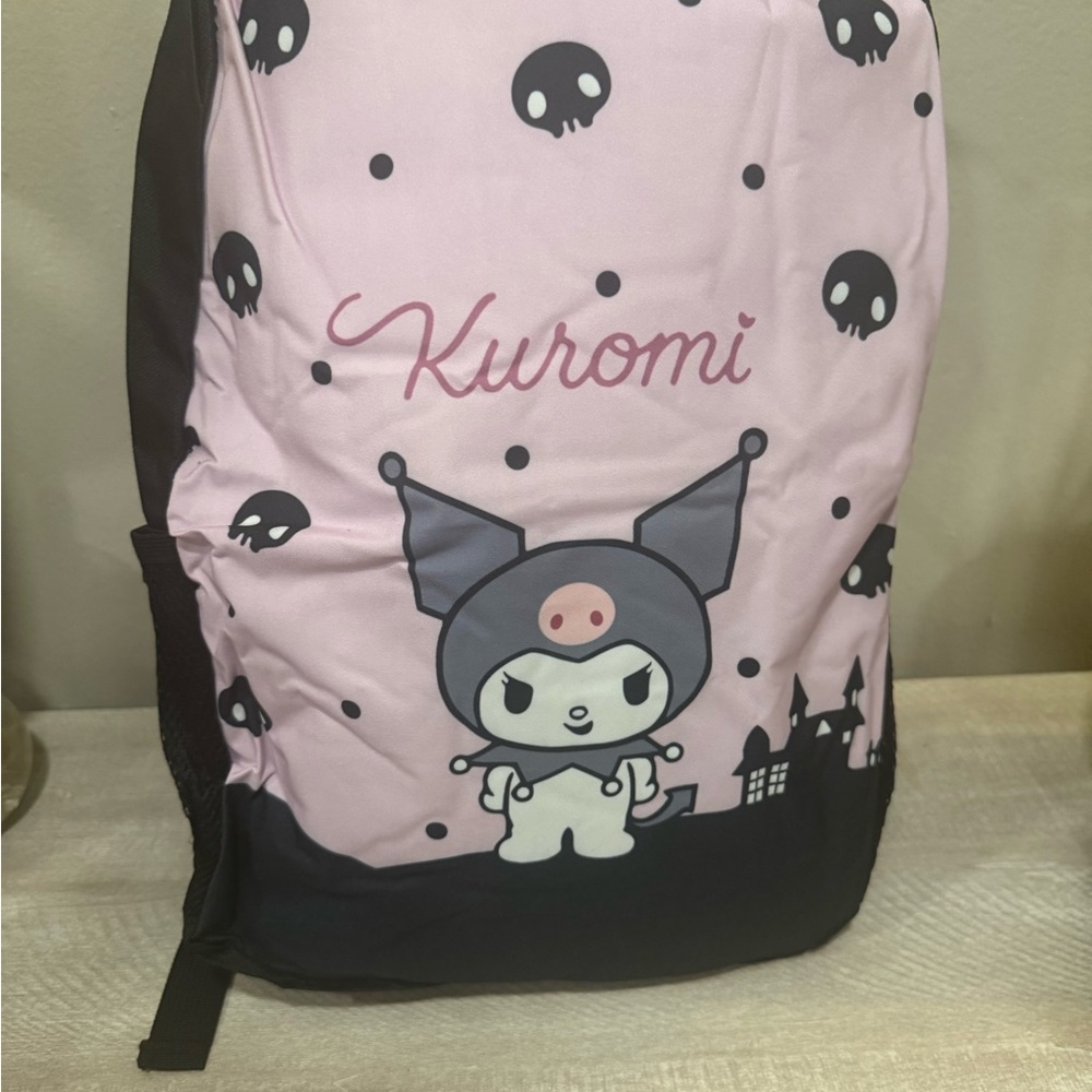Kuromi Kids Backpack - Pink and Black